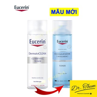 Nước hoa hồng cho da nhạy cảm Eucerin Dermatoclean Clarifying Toner 200ml