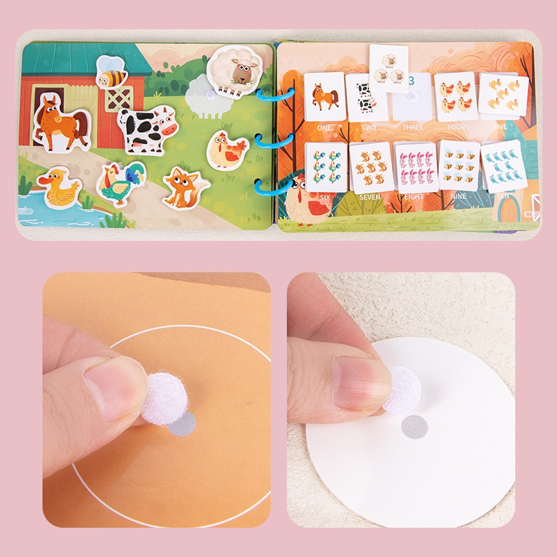 HỌC LIỆU BÓC DÁN THÔNG MINH MONTESSORI NHIỀU CHỦ ĐỀ CHO BÉ - BUSYBOOK GIÚP PHÁT TRIỂN TRÍ TUỆ