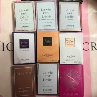 Mẫu thử Nước hoa vial Lancome Miracle Secret / La vie est bella Happiness-enrose-L'eclat 1.2ml