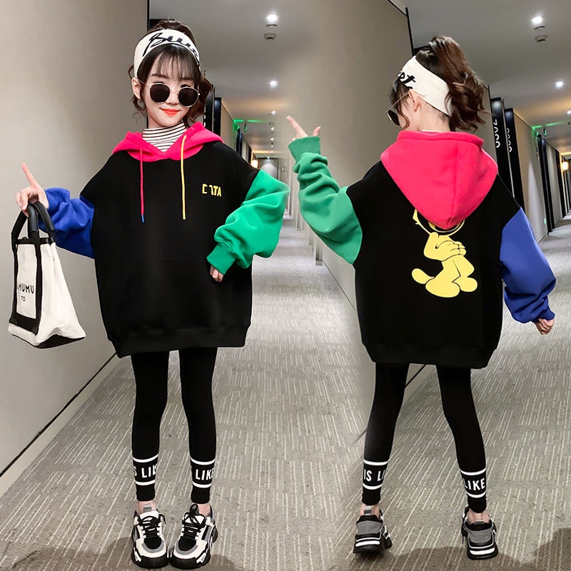 Áo Hoodie Thể Thao Tay Dài Màu Sắc Tương Phản Thời Trang Cho Nam Và Nữ