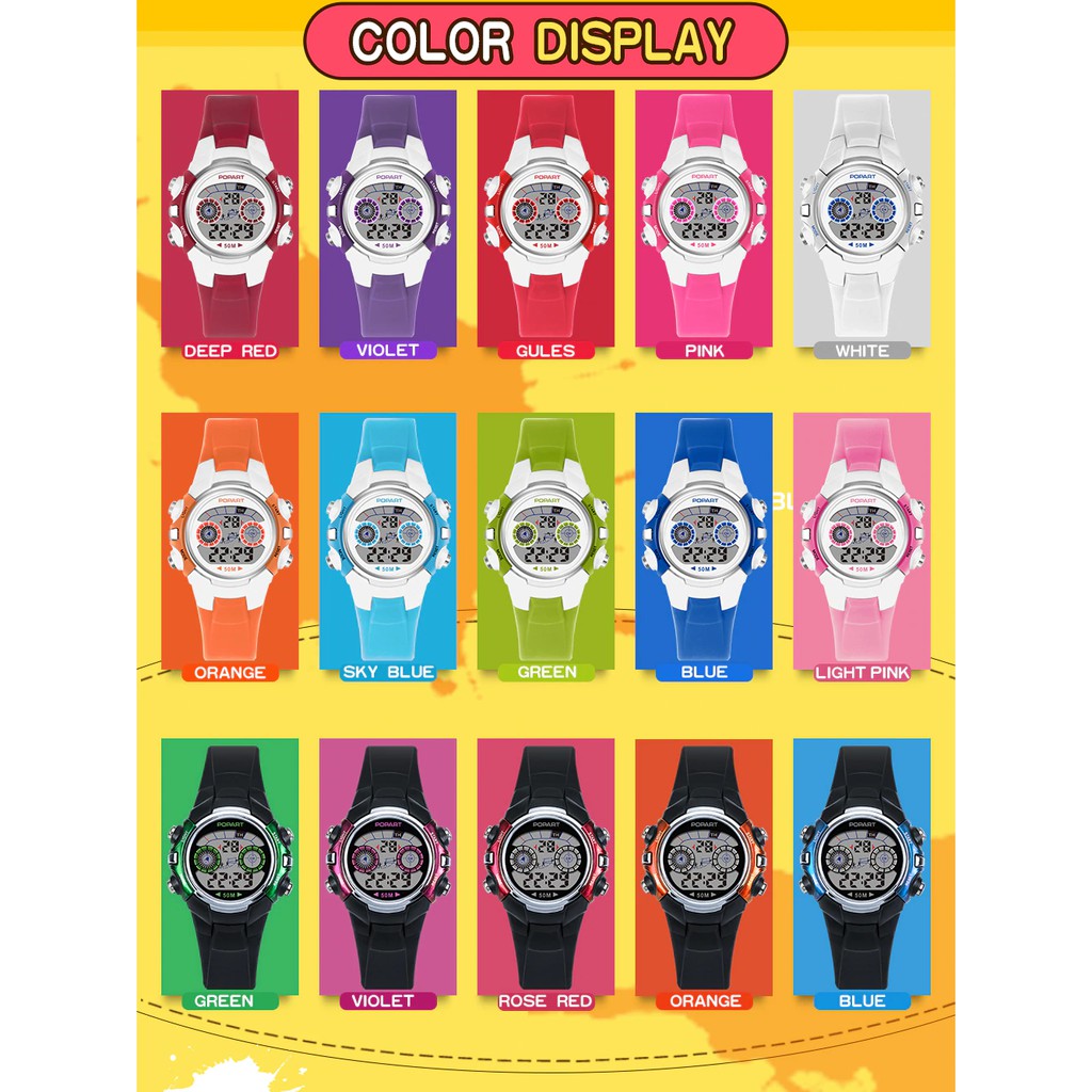 Đồng Hồ Điện Tử Đeo Tay Trẻ Em Chống Nước Popart | BigBuy360 - bigbuy360.vn