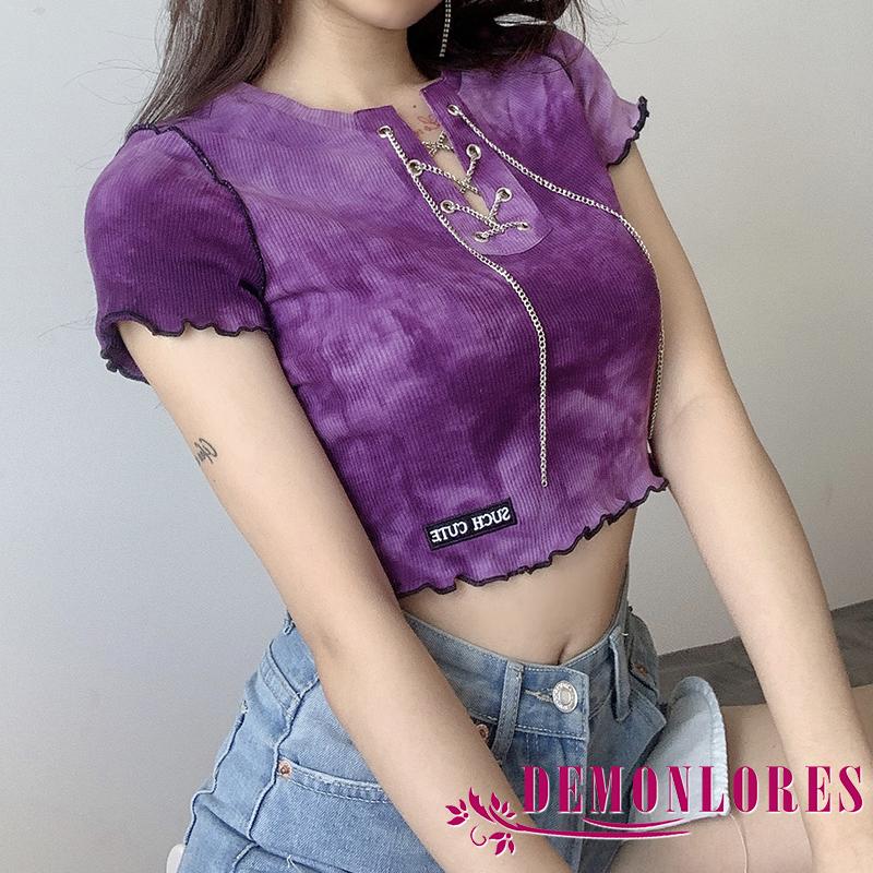 Áo lửng ngắn tay phối họa tiết thời trang cho nữ | BigBuy360 - bigbuy360.vn