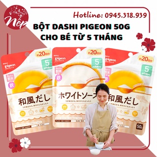 DATE 2022-2023 BỘT DASHI PIGEON 50G CHO BÉ TỪ 5 THÁNG