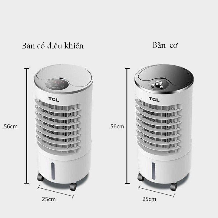 Quạt đá TCL mẫu tròn [Ảnh thật] có khiển tặng 5 gel đá , quạt đá điều hòa gia đình tiết kiệm điện