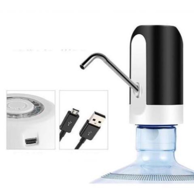 BÌNH BƠM RÓT NƯỚC-Vòi bơm hút nước điện tự động có sạc USB-có led