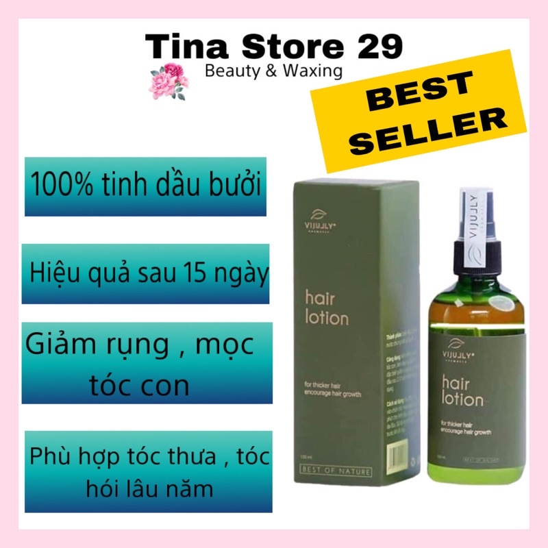 Xịt tóc bưởi vijully 120ml giúp mọc tóc dày hơn và dài hơn , mọc nhiều tóc con