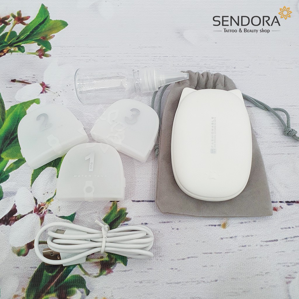 Máy phun sương tạo ẩm cầm tay mini cho da mặt Asenta fullbox chính hãng