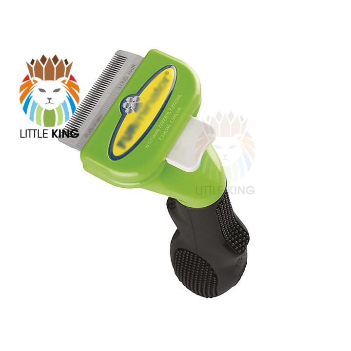 Lược chải lông Furminator có nút bấm cho chó nhỏ dưới 9kg Little King pet shop