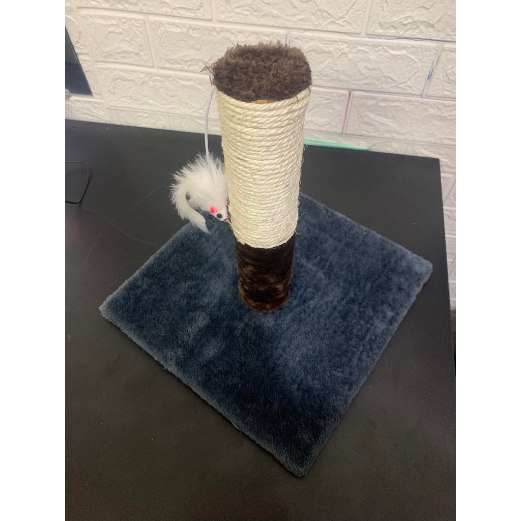 Đồ chơi cho mèo - Trụ cào móng cho mèo quấn dây sisal, chất liệu chuyên dùng cho mèo cào, chân đế vững chải