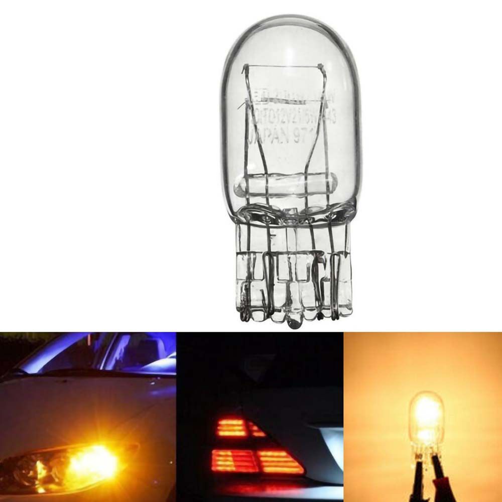 Bóng đèn phanh thắng Halogen 3800k T20 7443 W21 / 5w bằng thủy tinh cho ô tô