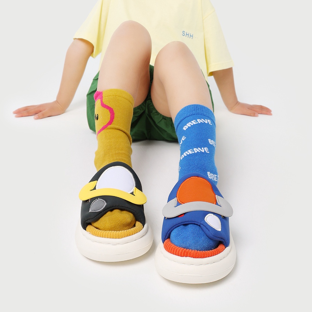 Giày xăng đan CHEERFUL MARIO đế mềm phong cách đi biển mùa hè thời trang Hàn Quốc dành cho bé trai gái