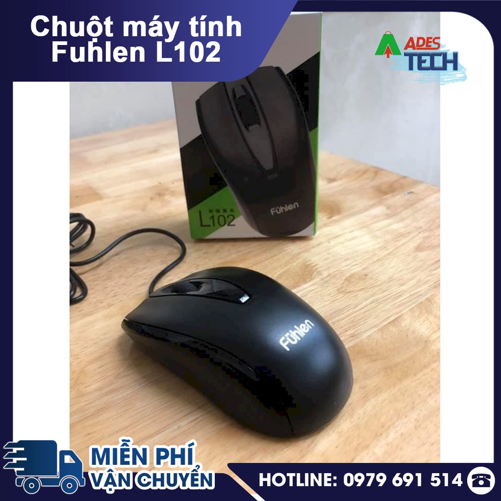 Chuột Máy Tính Có Dây Fuhlen L102 Kết nối USB | Chuột Văn Phòng Fuhlen Chính Hãng