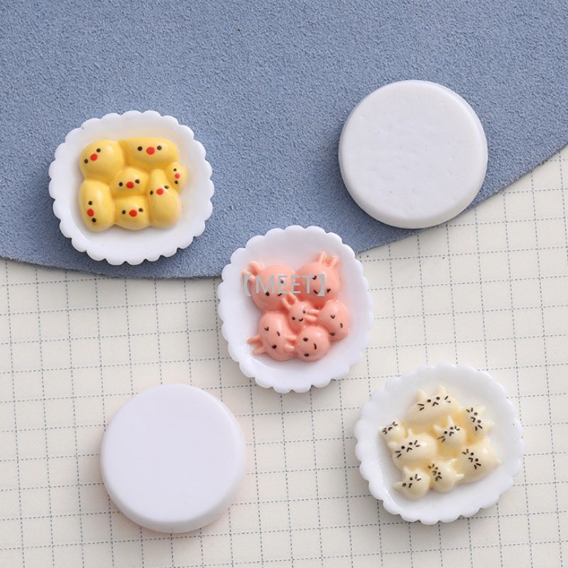 1 Dĩa Trưng Bày Bánh Xếp DIY Bằng Nhựa Resin Độc Đáo