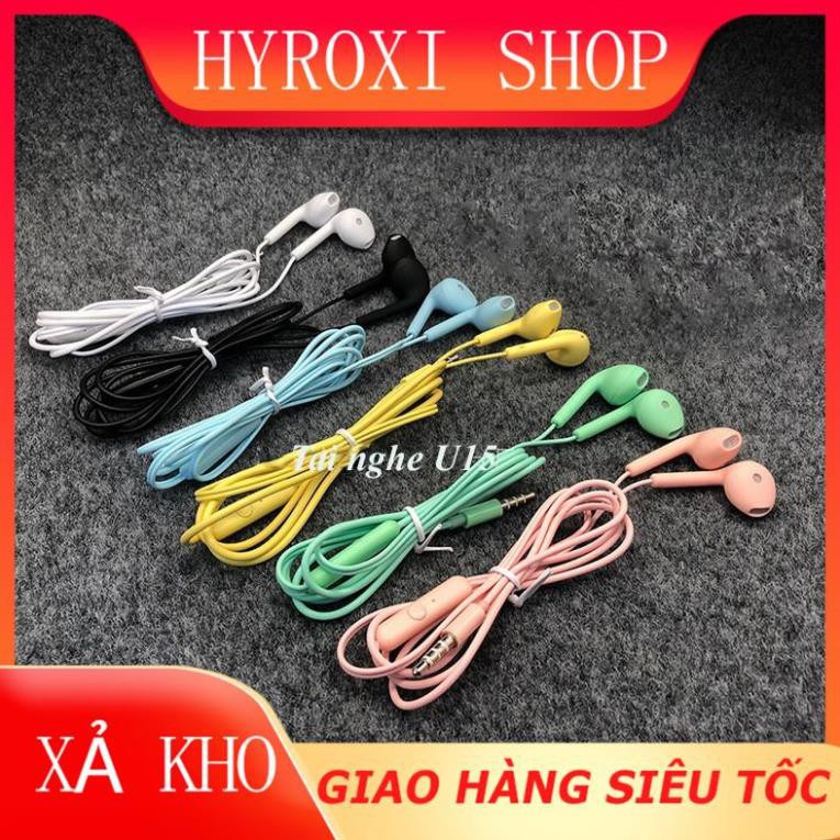 Tai nghe nhét tai có Mic nghe nhạc dành cho điện thoại Android samsung iPhone xiaomi chống ồn giá rẻ U19 HYROXISHOP