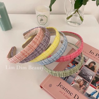 Băng Đô Cài Tóc Vải Tweed Phong Cách Tiểu Thư