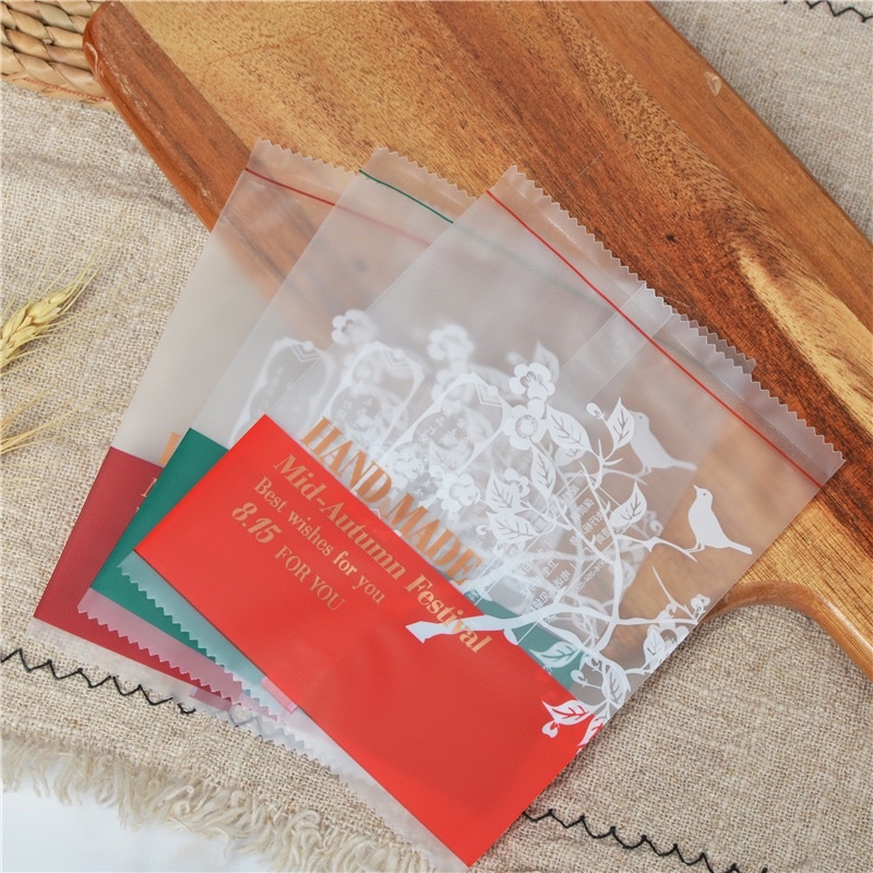 [Mẫu Mới] 10 Túi đựng bánh trung thu 100-125g (MS14-không kèm khay)