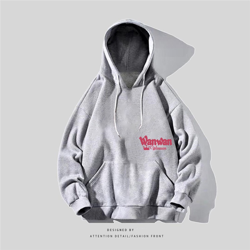 NRVP Áo Khoác Hoodie Tay Dài Dáng Rộng In Họa Tiết Phong Cách Hàn Quốc Dành Cho Nam Nữ