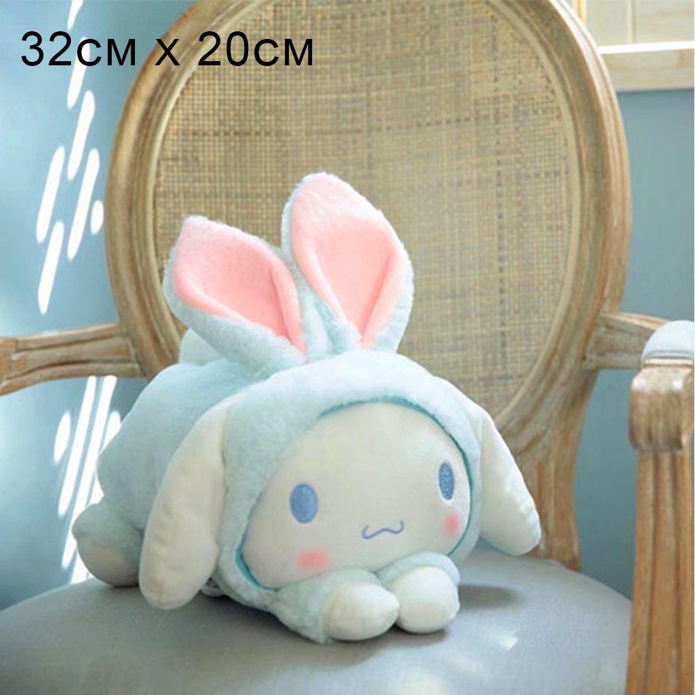 Thú Nhồi Bông Hình Thỏ Đang Nằm Màu Sắc Cầu Vồng 32CM 32CM Mềm Mại