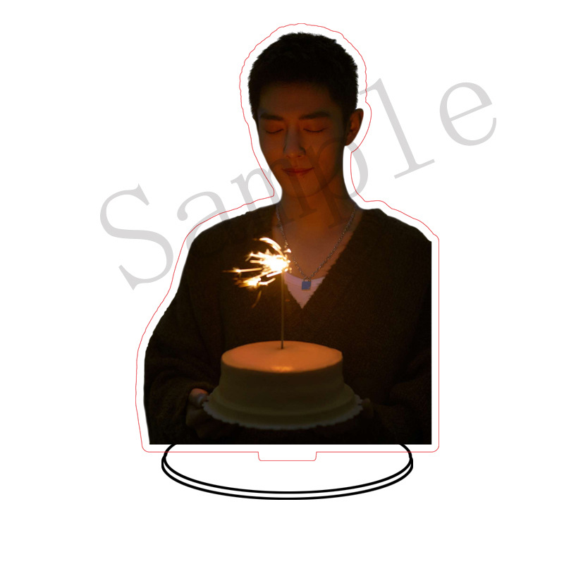 Xiao Zhan Acrylic Stand hai mặt HD trang trí máy tính để bàn