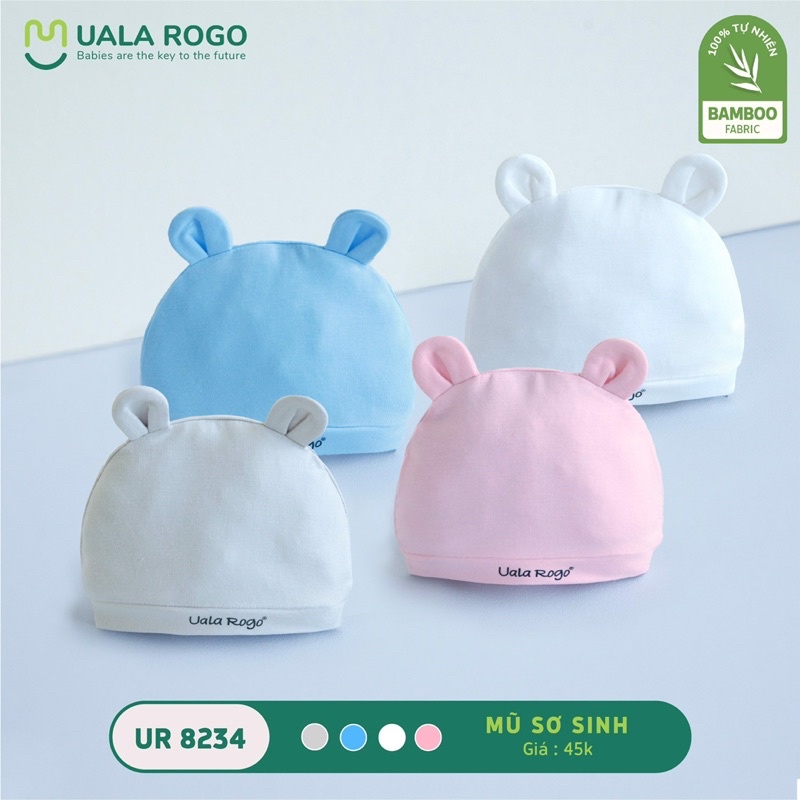 Nón sơ sinh cho bé Ualarogo - Hoạ tiết ngẫu nhiên