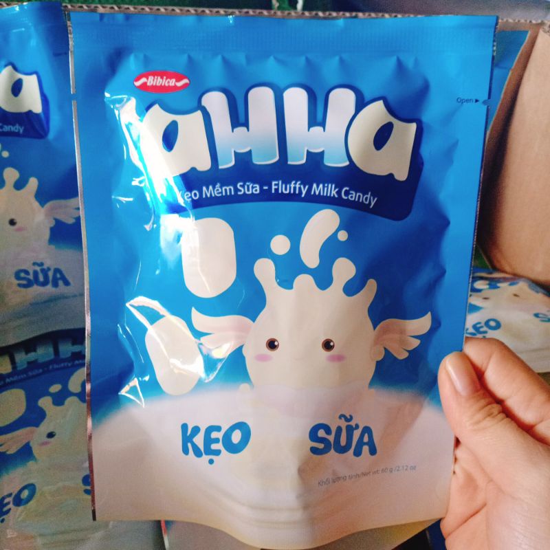 Kẹo Sữa Mềm Ahha Gói 60g ⚡ FREESHIP ⚡ Kẹo Bibica Thơm Ngon