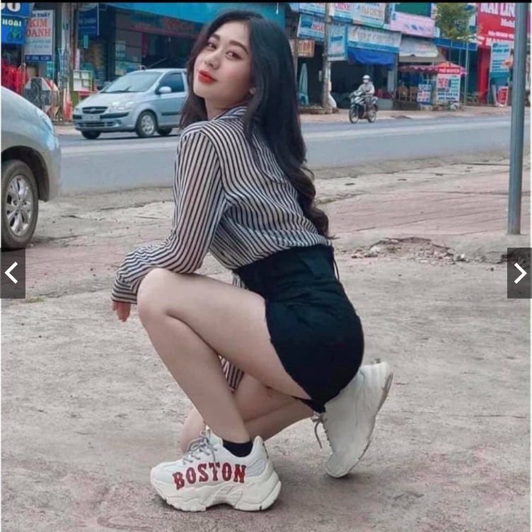 Giày Thể Thao Nam Nữ Boston - Giày thể thao trắng độn đế cao cổ tăng chiều cao, Sneaker trẻ trung, năng động D19 5.0 | BigBuy360 - bigbuy360.vn