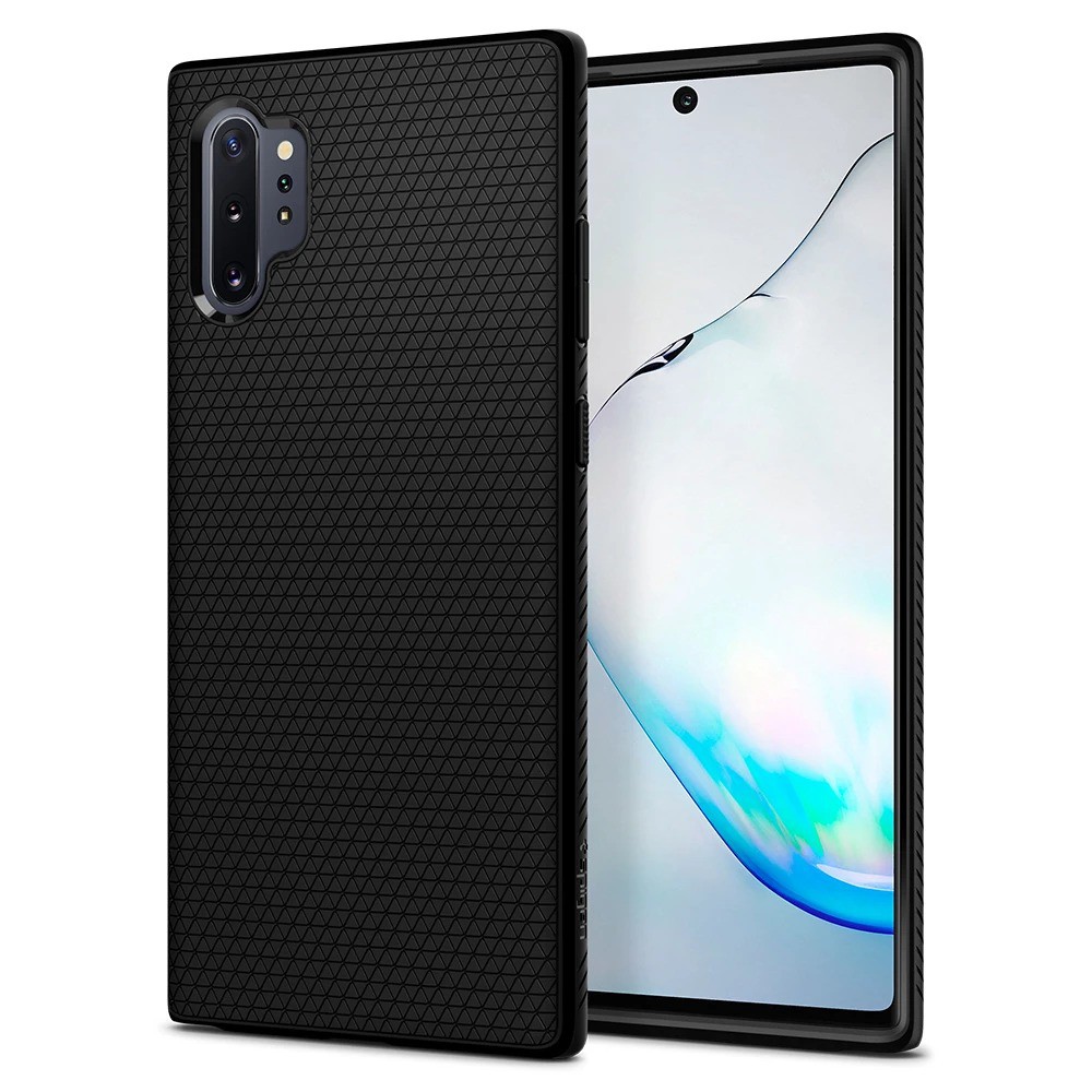 Ốp lưng chống sốc hàng hiệu Spigen Liquid Air màu đen cho Samsung Galaxy Note 10 Plus | Note 10 | Note 9