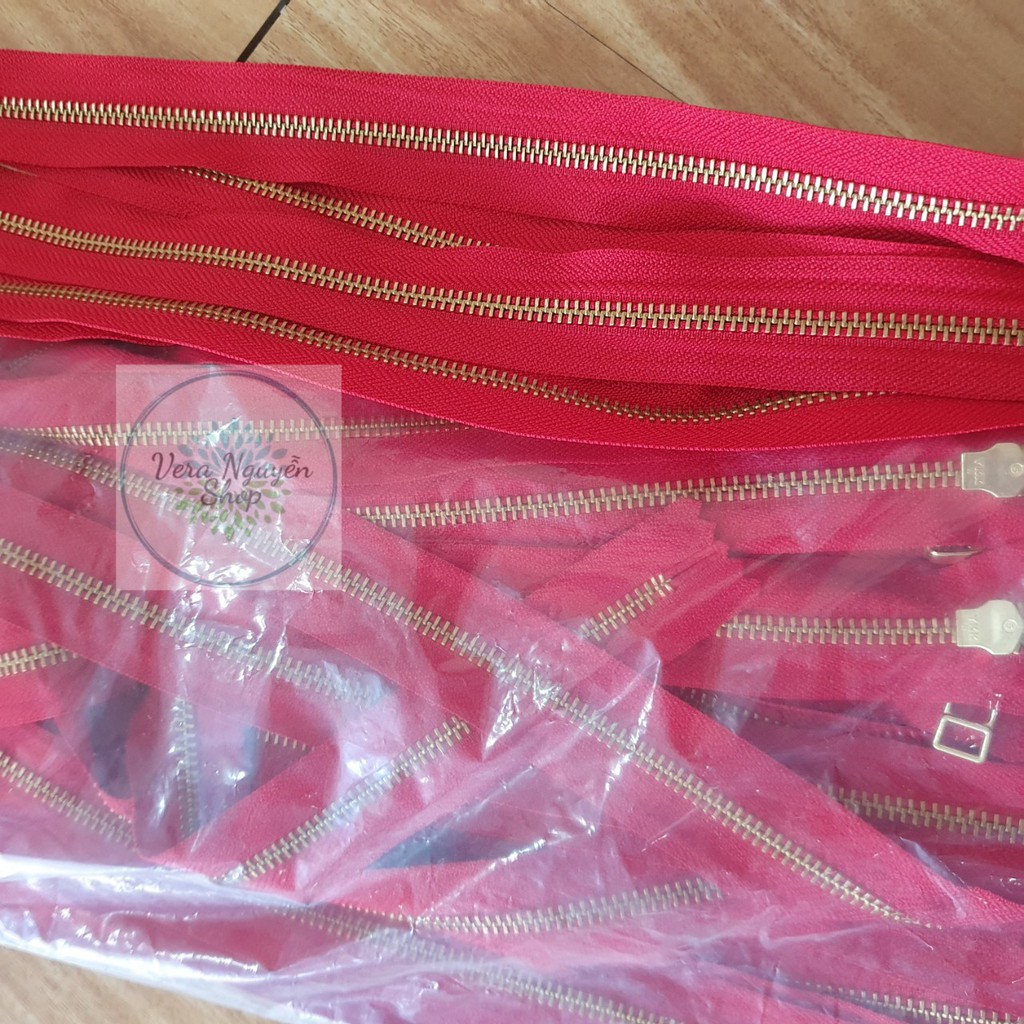 Dây khóa kéo kim loại ykk răng 5 size 25