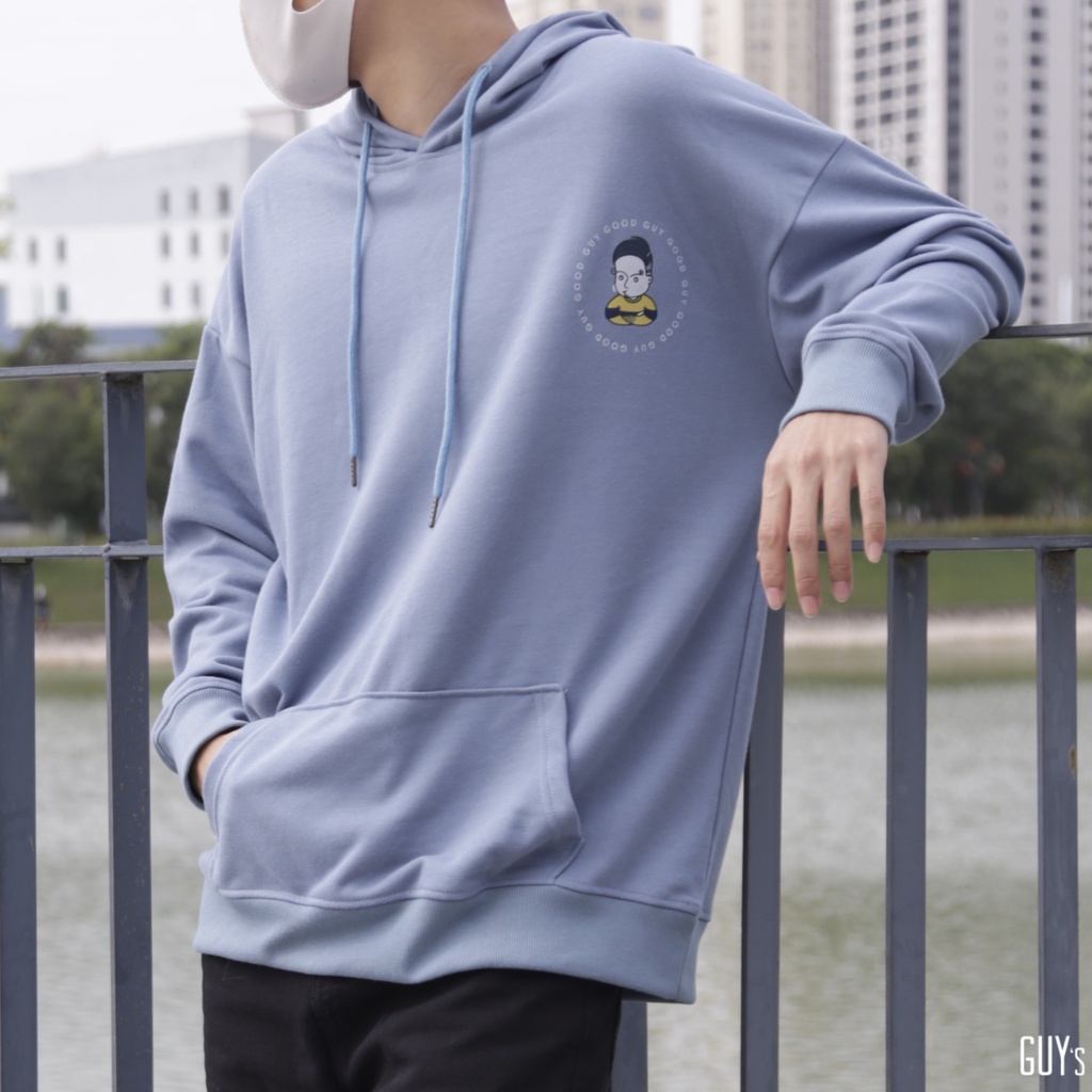 Áo nỉ Hoodie unisex Good GUY Mascot 2021, rộng rãi, thể thao - GUY's Closet