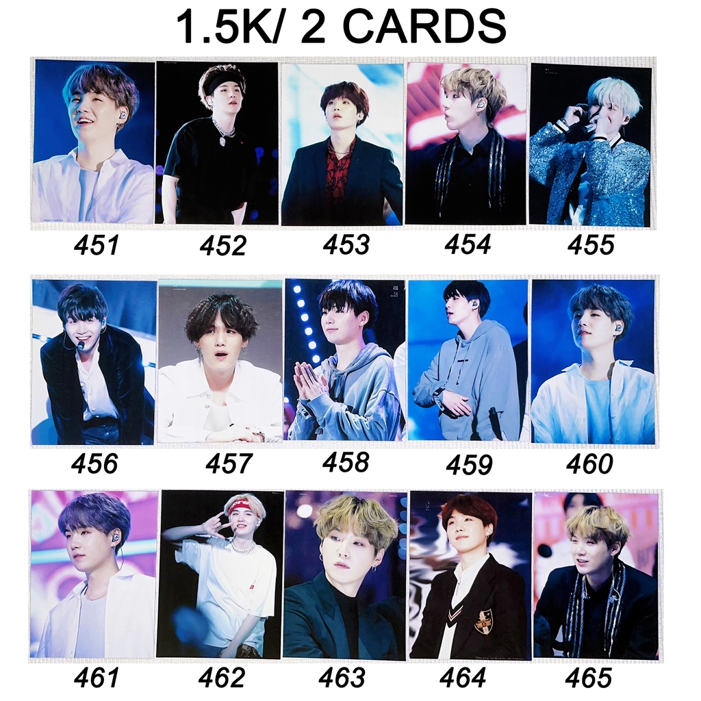 Sale set card  SUGA BTS giá rẻ 4