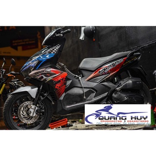 Tem trùm airblade cá mập đỏ đen,team decal ab 2016-2019 shark