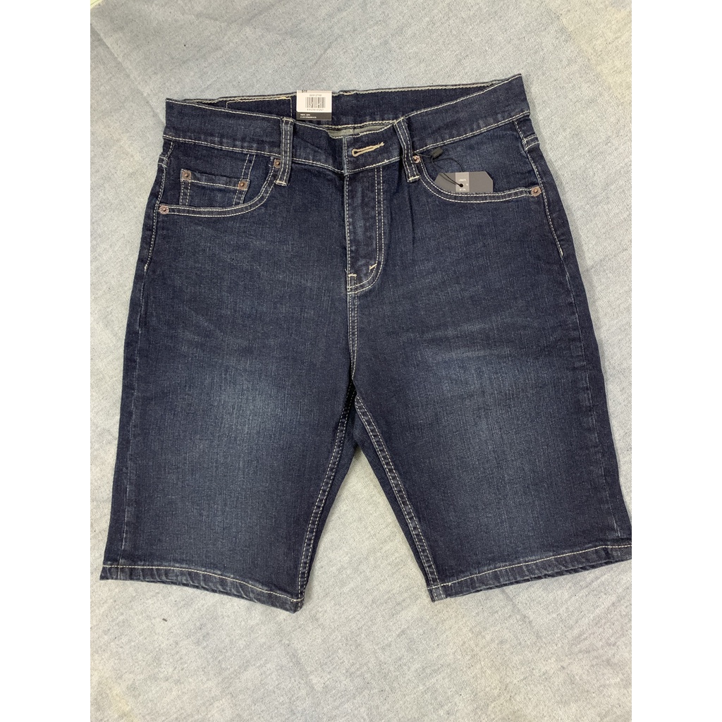 Quần jean short nam cao cấp co giãn màu xanh rêu hàng vnxk