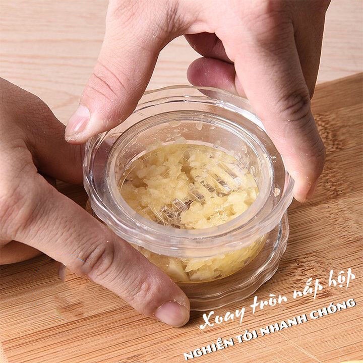 Dụng cụ xay nghiền tỏi, ớt cầm tay mini