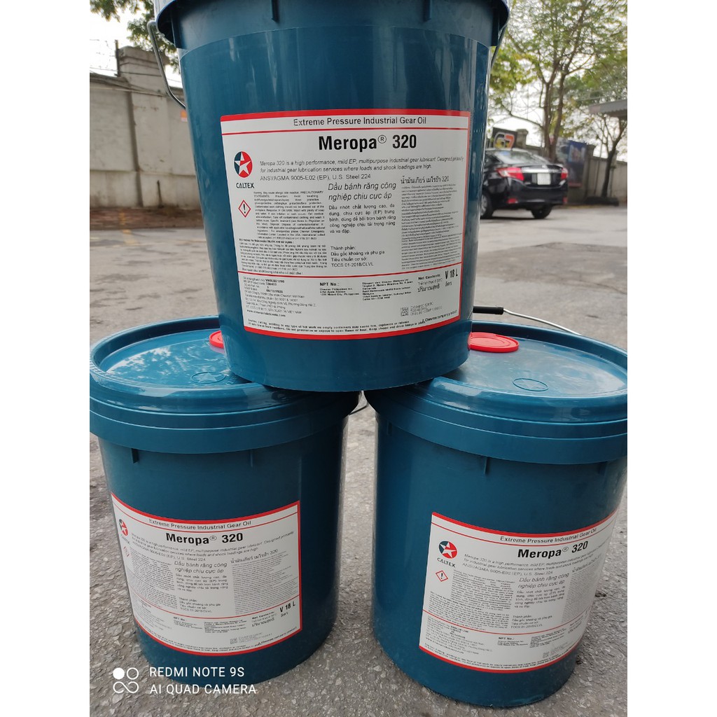 Dầu bánh răng công nghiệp Caltex Meropa 320 xô 18L.Mua :034.6632.191