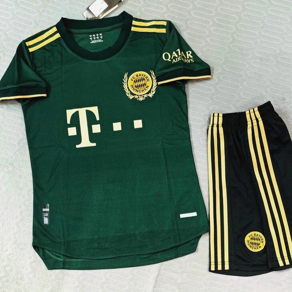 Áo bóng đá CLB Bayern Munich-Xanh LÁ-Away -Chất Vải Polyester Thái cao cấp-Siêu Thoáng