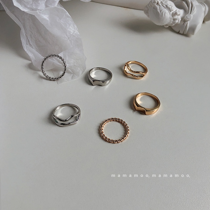 Set Nhẫn Ba Món Phong Cách Retro Thời Trang 19A1054