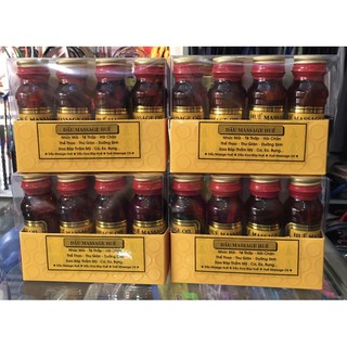 Dầu xoa bóp huế(1 hộp 8 chai )chính hãng , combo 10 chai dầu Huế