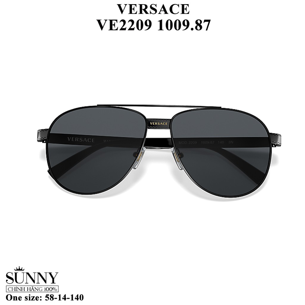 Kính mát chính hãng nam nữ Versace VE2209 màu sắc thời trang, thiết kế dễ đeo bảo vệ mắt