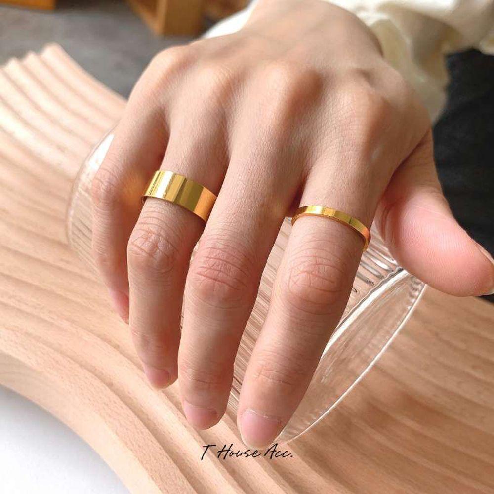 Nhẫn Thiết Kế Đơn Giản Cá Tính Cho Nữ|Nhẫn Thép Titan Thời Trang Cá Tính|Trang Sức Thời Trang