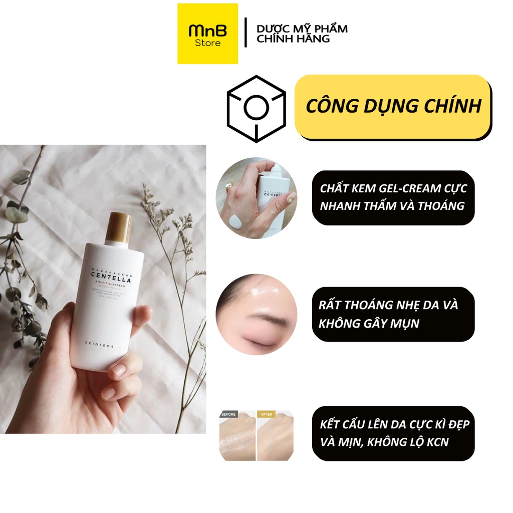 Kem Chống Nắng Skin1004 Madagascar Centella Airfit Suncream SPF50+ PA++++ 50ml