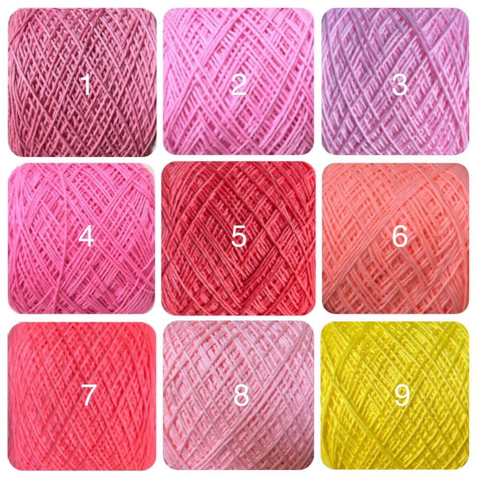 Sợi cotton vietnam 1mm 100gr bền chắc ít xù ít nhão - Màu 1- Màu 50