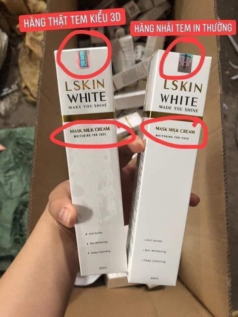 Ủ trắng mặt kén tằm LSKINWHITE