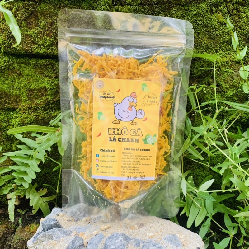Khô Gà Lá Chanh Túi Zip 100g ChipFood | Loại Ngon Hàng Chất Lượng | Hoàn Trả 100% Nếu Không Như Mô Tả| Ăn Vặt Hà Nội