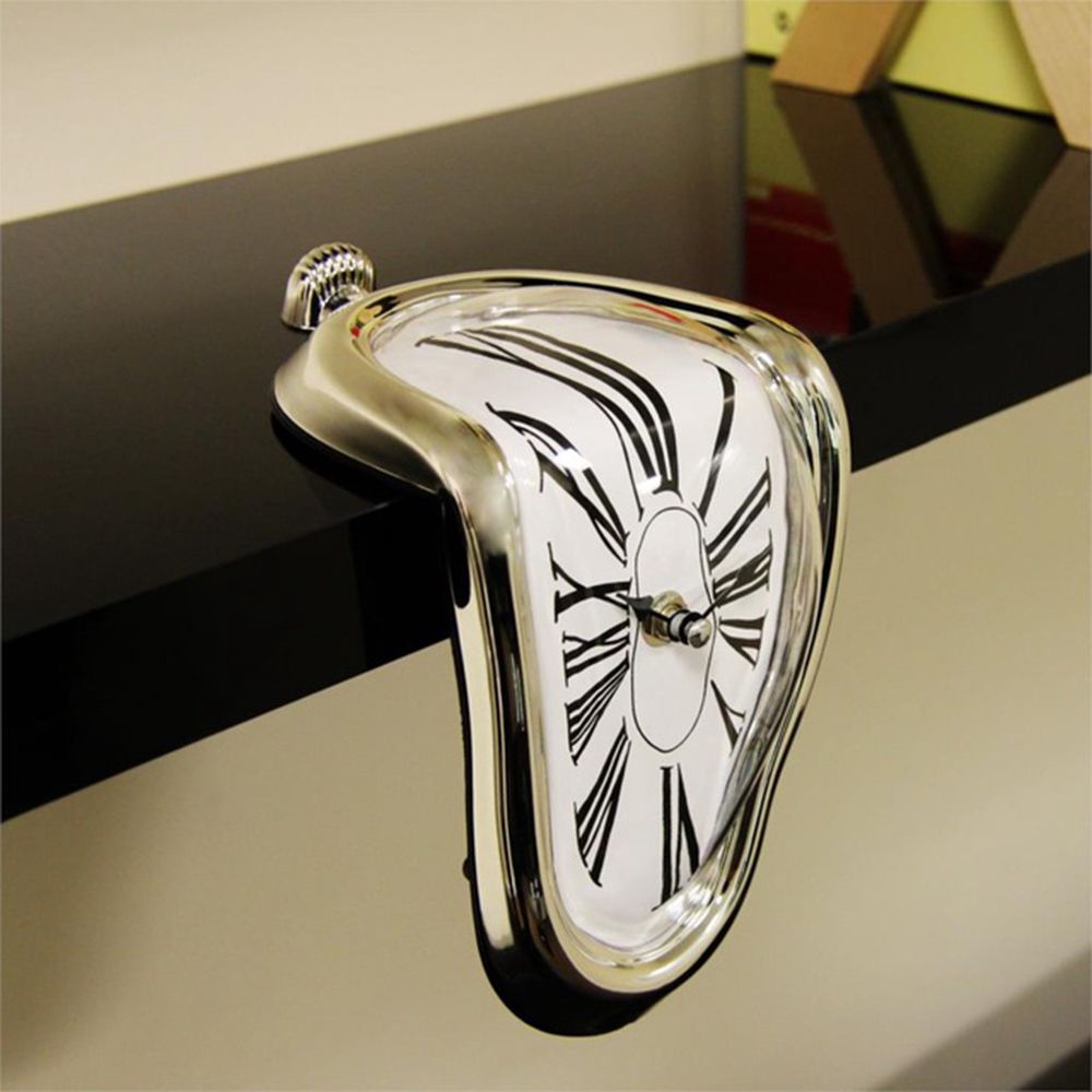 LANF Dali Style Novel Surreal Wall Decor Desktop Home Art Design Melting Clock