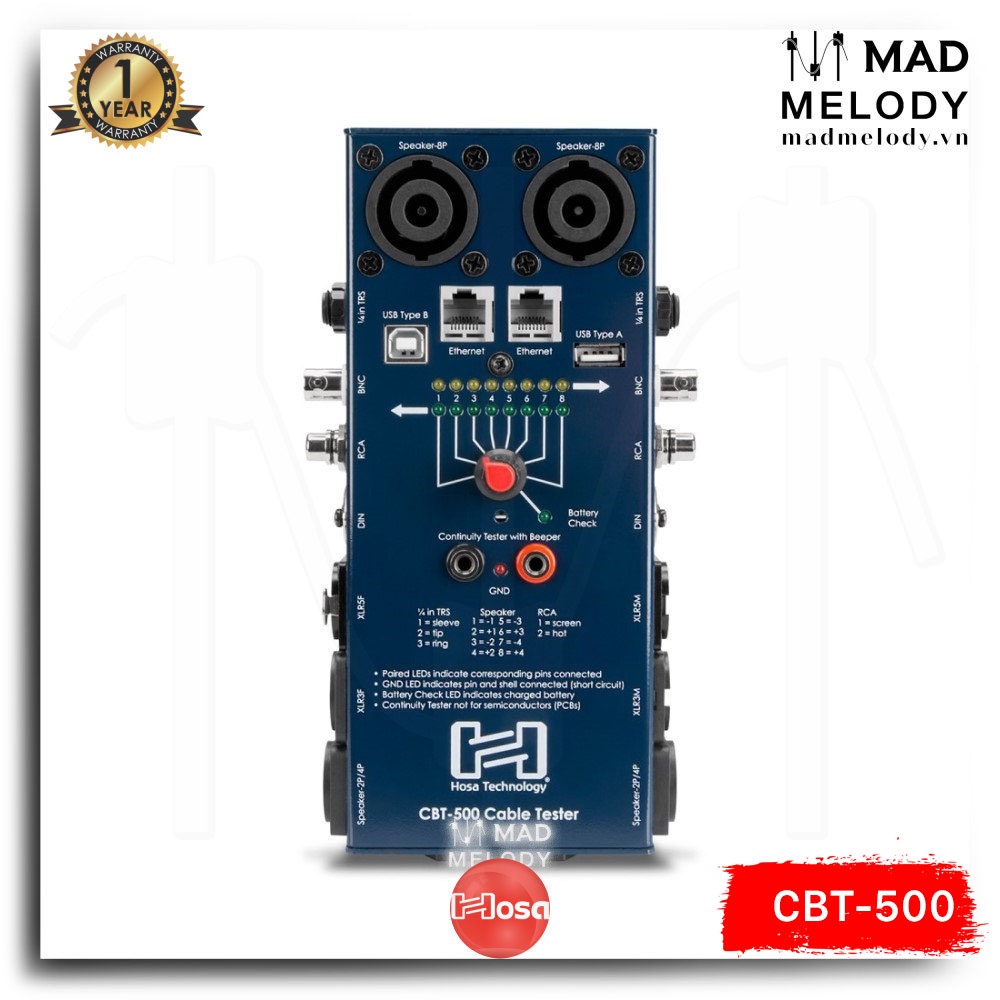Hosa Audio Cable Tester CBT-500