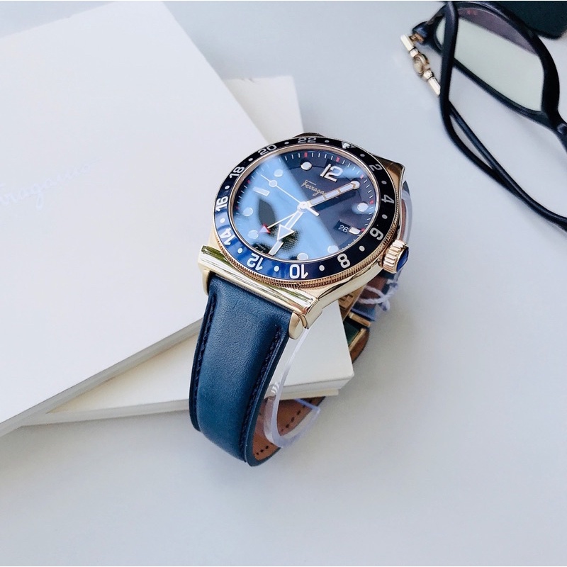 Đồng hồ nam SalvatoreFerragamo 1898 Sport GMT Men’s Watch - Mang hơi hướng mạnh mẽ của Ro.lex Pepsi... swiss made