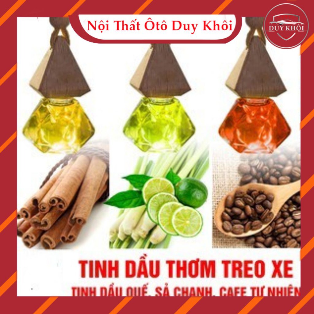 Tinh dầu treo xe ô tô 100% tự nhiên khử mùi, lọc sạch không khí trong xe hơi