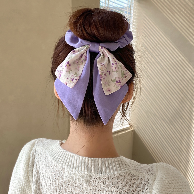 Dây Buộc Tóc Ruy Băng Kiểu Pháp Thời Trang Cho Nữ