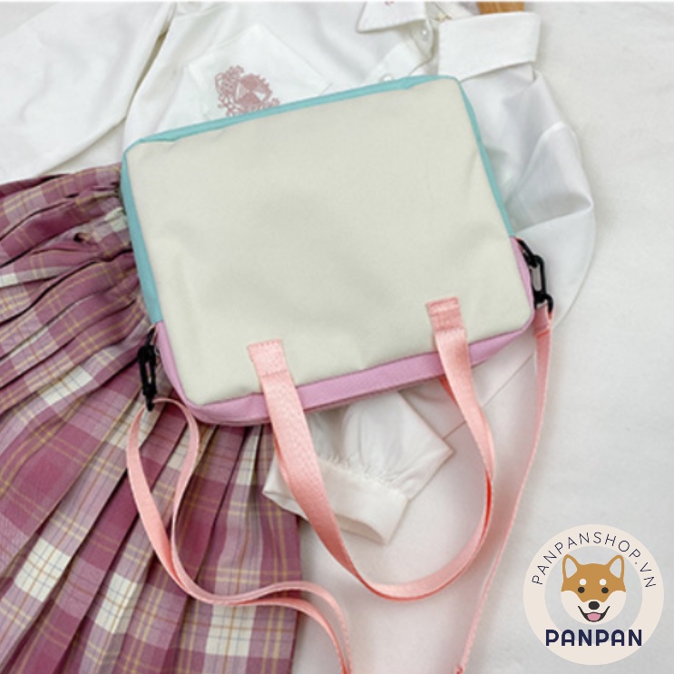 [CÓ SẴN] Túi Itabag đeo chéo trong suốt PHỐI MÀU quoai đeo linh động