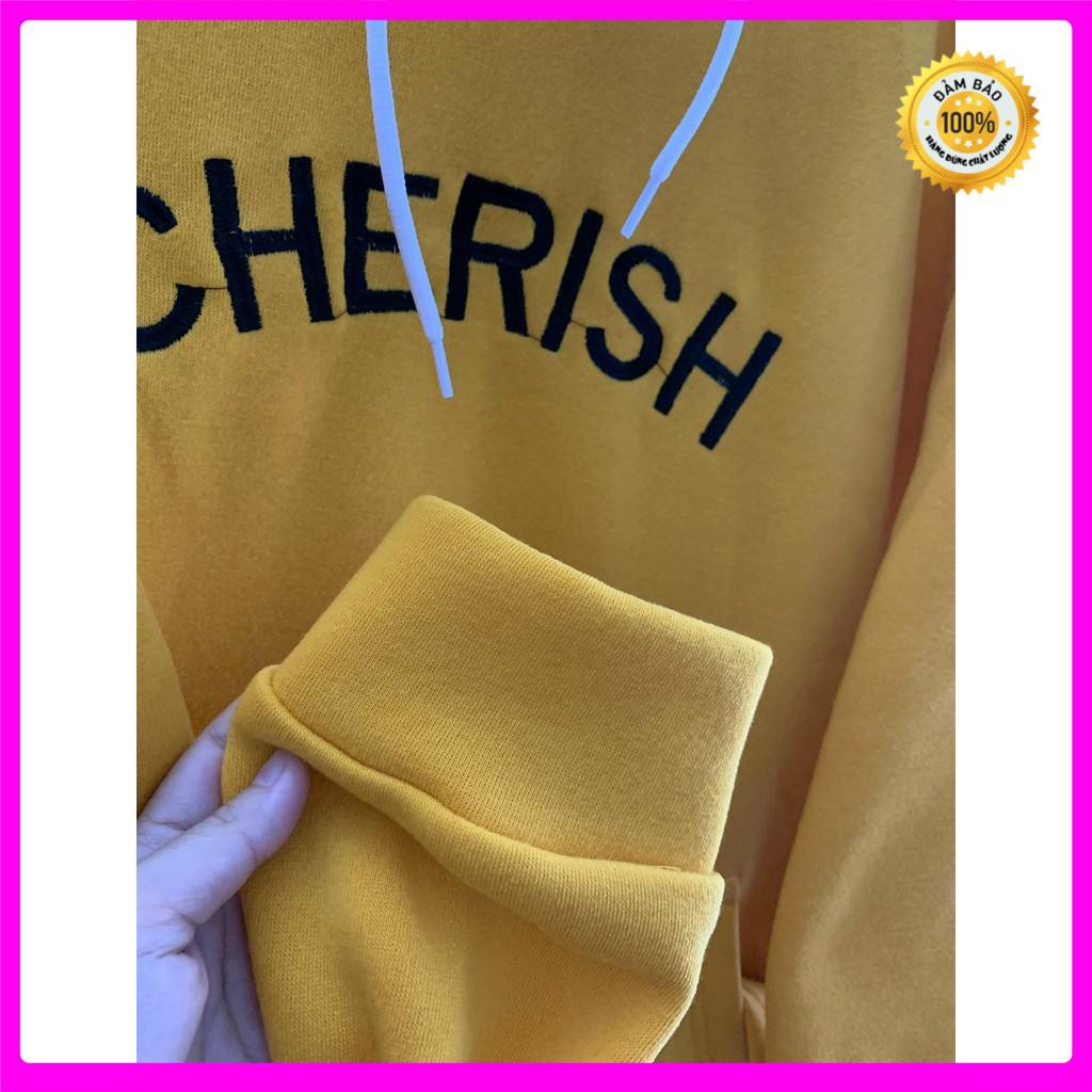 [Ảnh Thật] Áo Khoác Nữ Thêu Chữ CHERISH Thun Nỉ Ngoại Freesize 70kg AK99 [ ÁO KHOÁC NỮ _ ÁO KHOÁC NAM ] | BigBuy360 - bigbuy360.vn